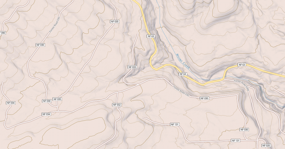 Map preview of USFS Motor Vehicle Use Map Roads {7841C270-EB1B-4787-8B1B-D741BD3945D4}