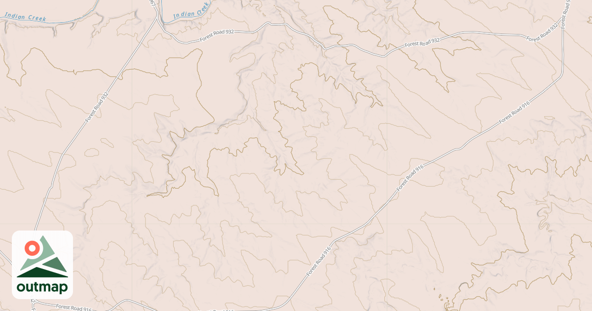 Map of UPPER INDIAN CREEK