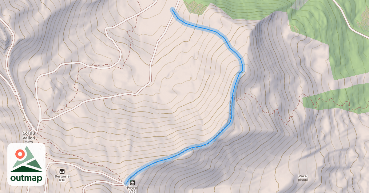 Map of Les Crêtes