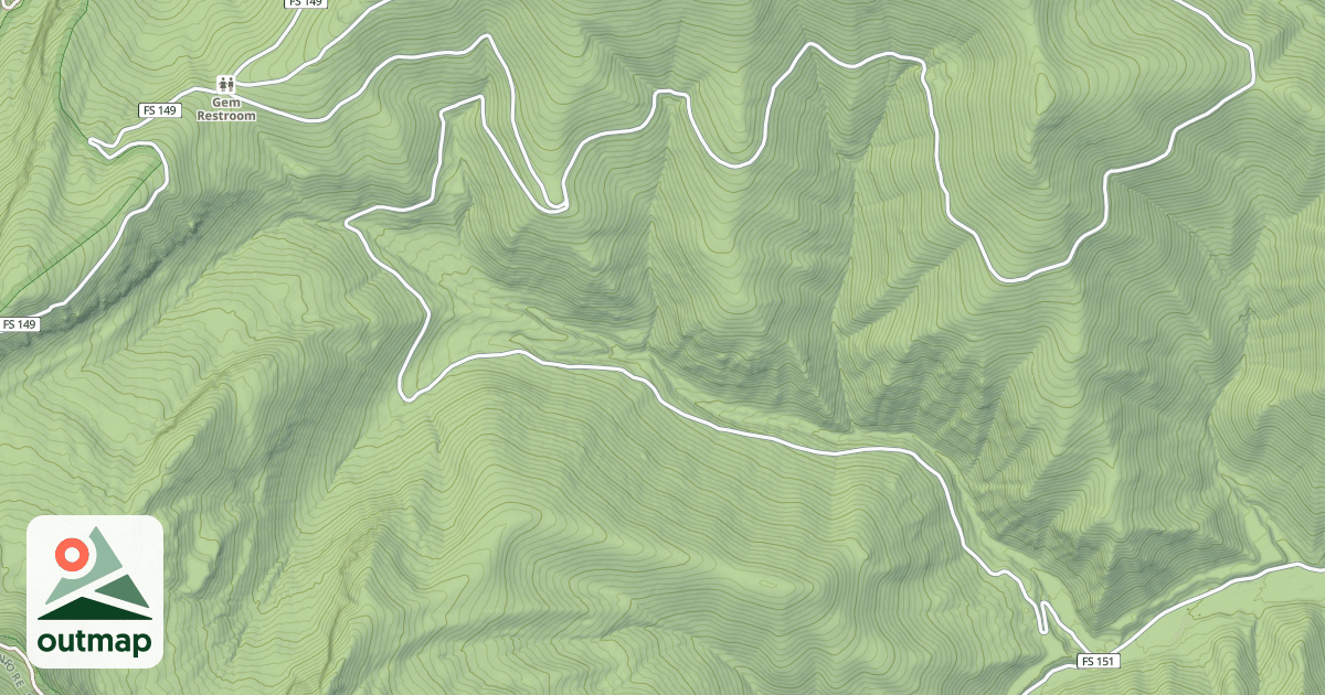 Map of Marten Creek Snomobile Route