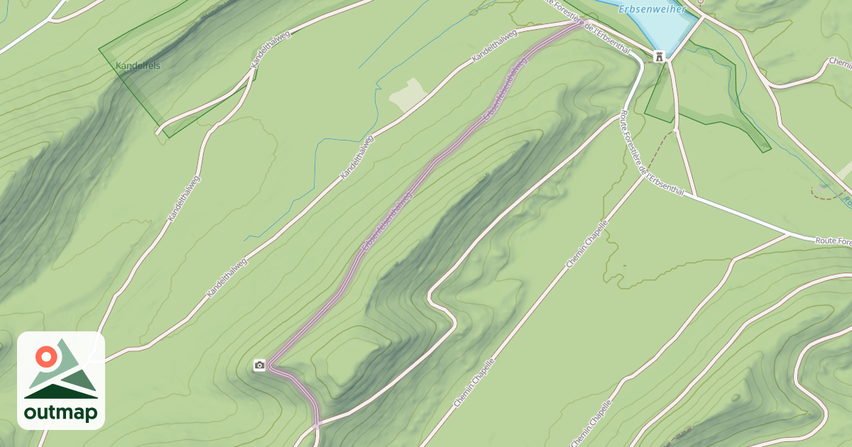 Map of Erbsenfelsenthalweg