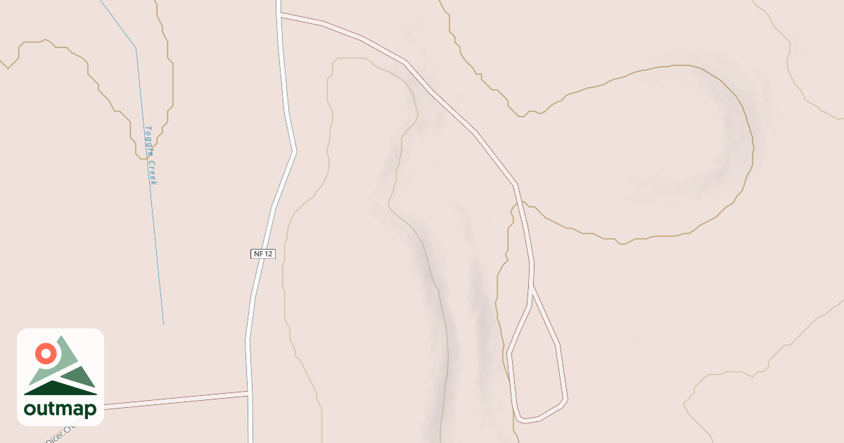 Map of COTTONWOOD CAMPGROUND
