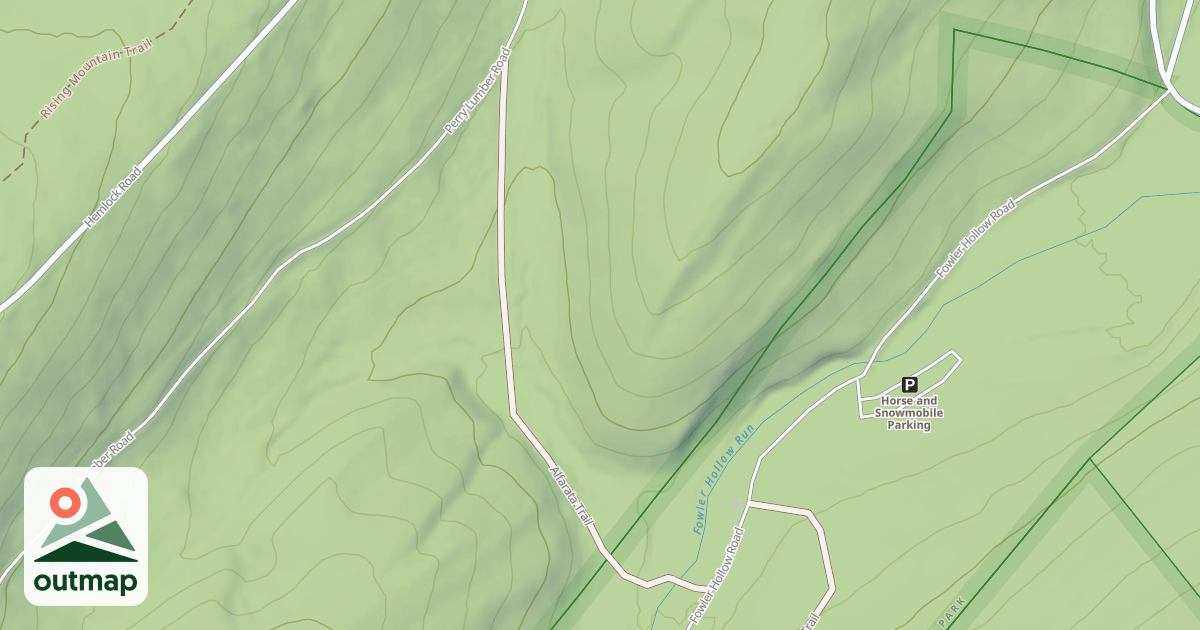 Map of Fowlers Hollow Trails