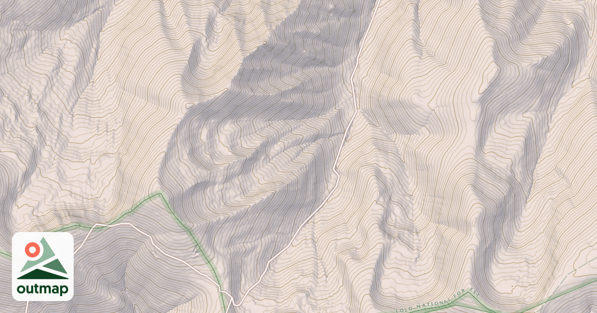Map of Chipmunk Creek