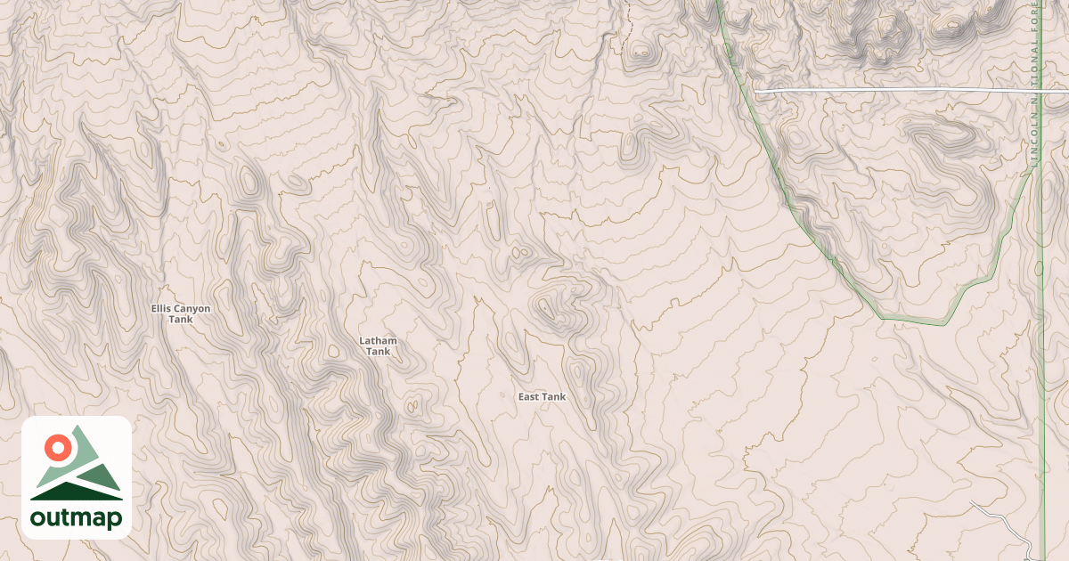 Map of SALAZAR CANYON