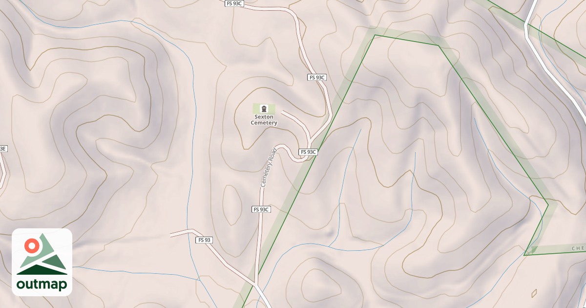 Map of CEMETERY ROAD