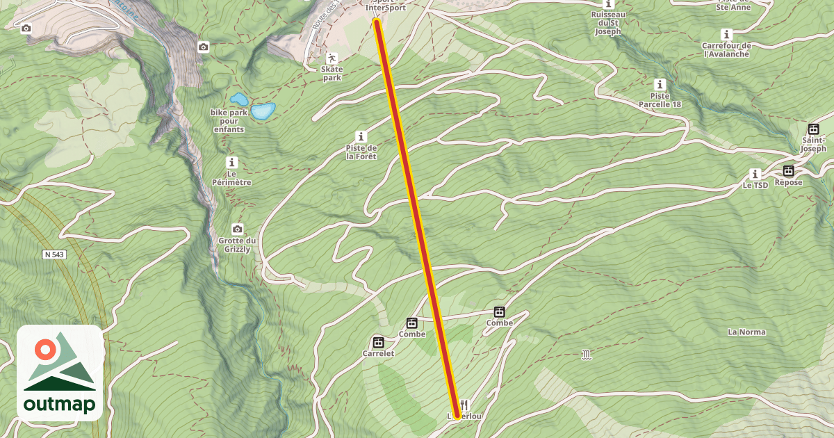Map of Mélézet