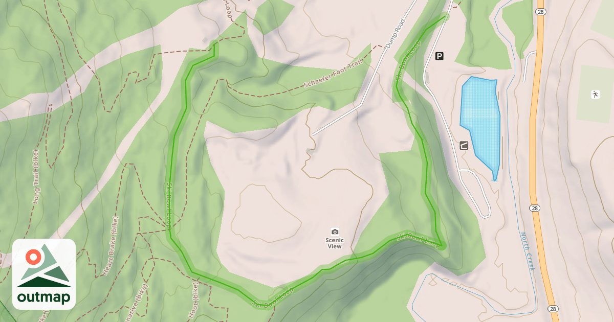 Map of Ski Bowl Loop