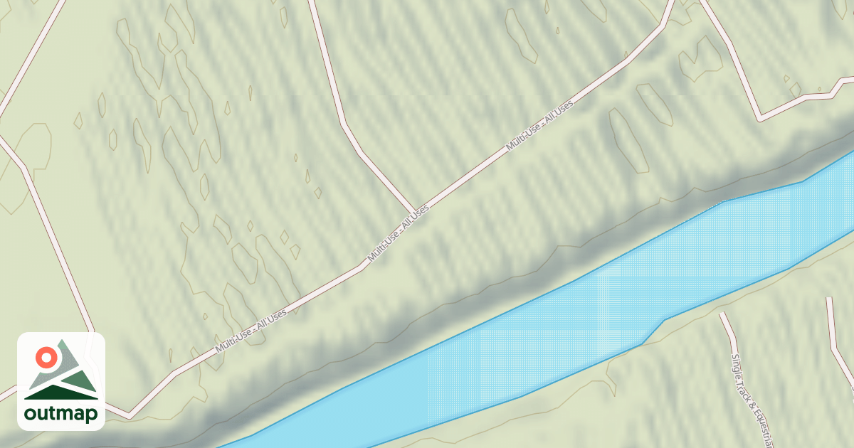 Map of Interlake State Recreation Area Trails