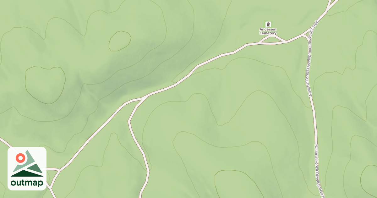 Map of ANDERSON CEMETARY ROAD