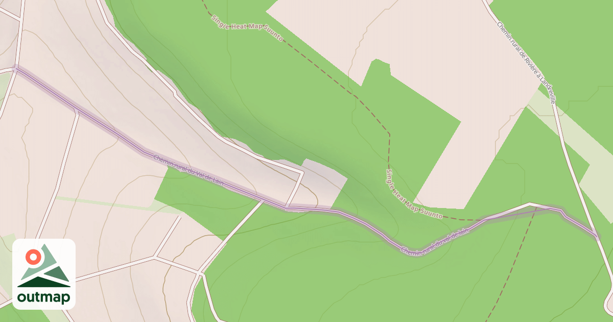 Map of Chemin rural du val de lain