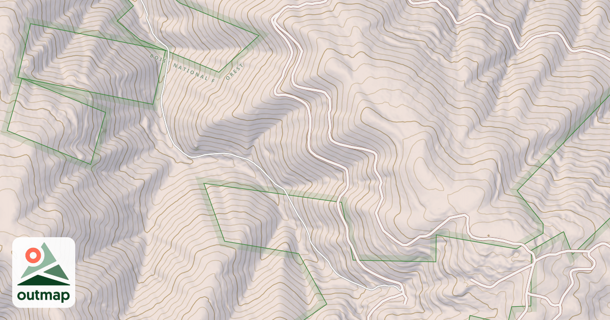 Map of MONARCH MILL SPUR