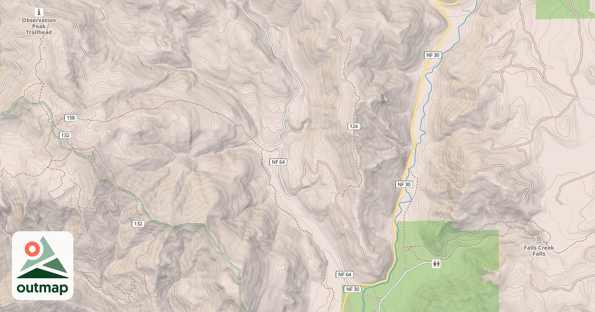 Map of DRY CREEK