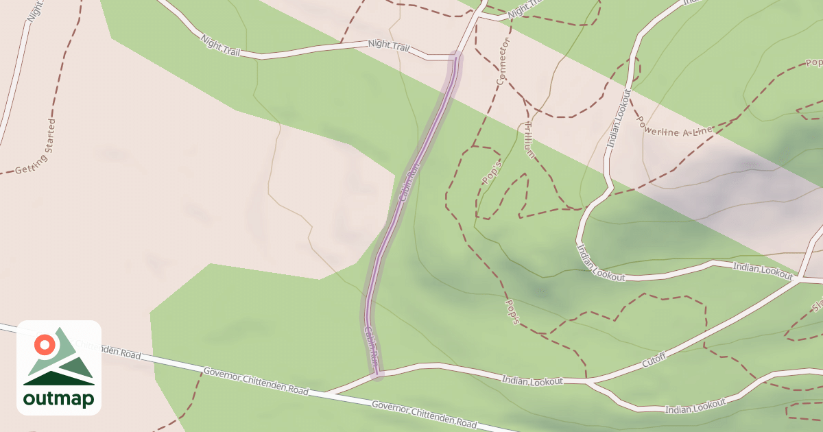 Map of Cabin Run