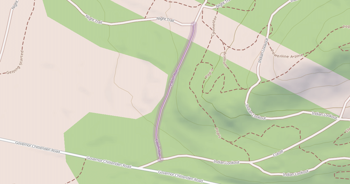 Map preview of Cabin Run