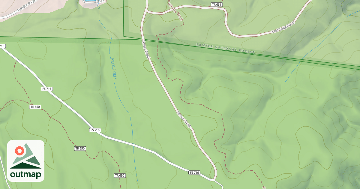 Map of STATION MOUNTAIN