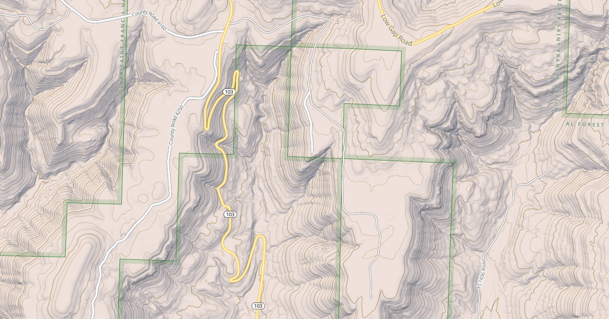 Map preview of USFS Motor Vehicle Use Map Roads {4187387E-2A82-4CF3-ABE2-D4F8449EC478}