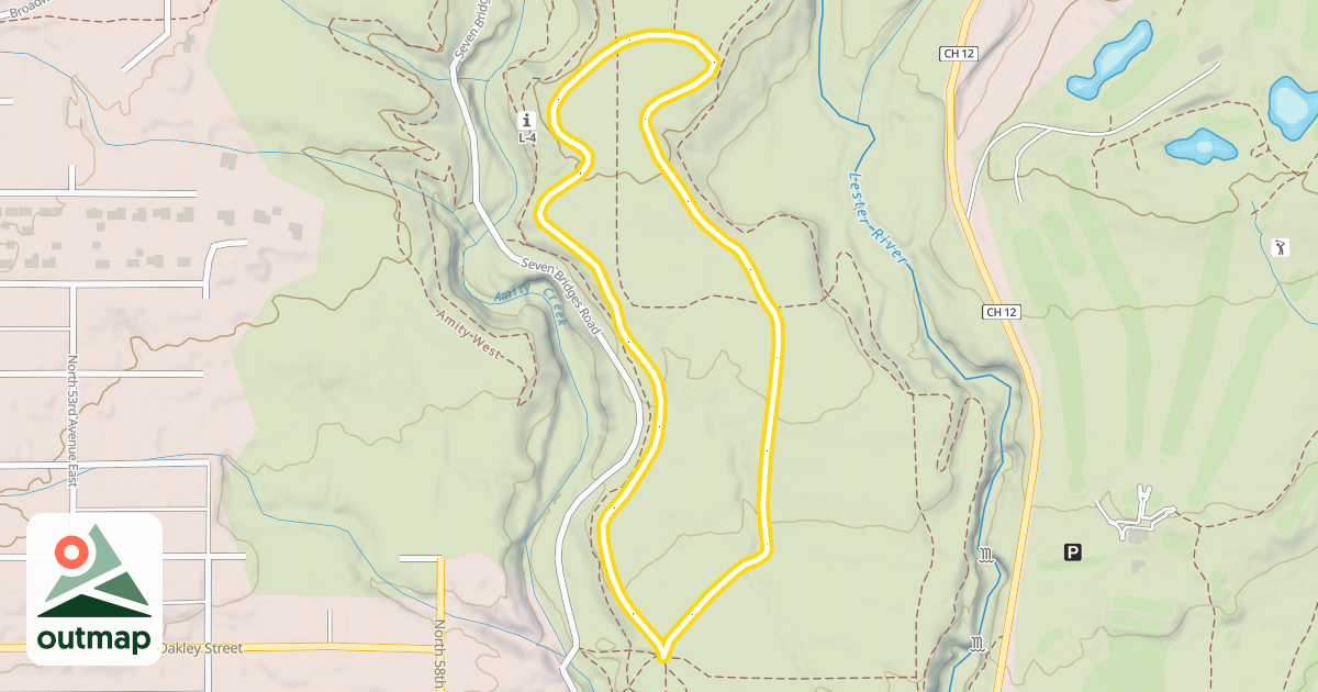 Map of Ski Trail