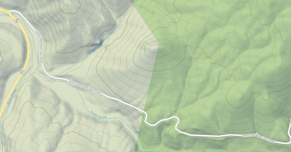 Map preview of NORTH RAINBOW FALLS