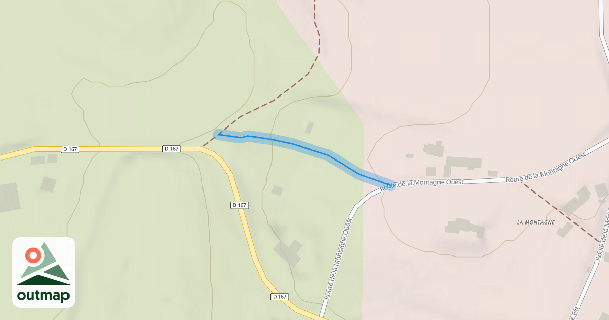 Map of Promenade de la Montagne