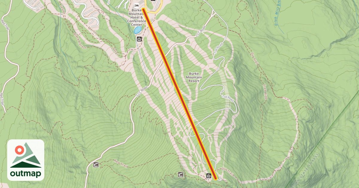 Map of Mid-Burke Express