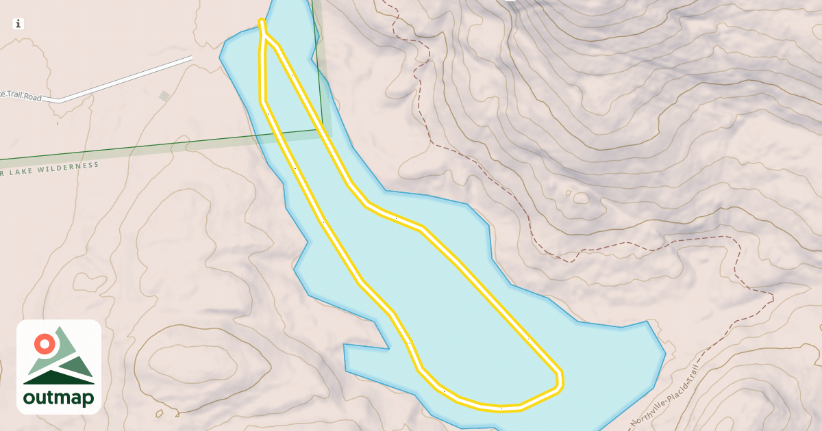 Map of Woods Lake Loop