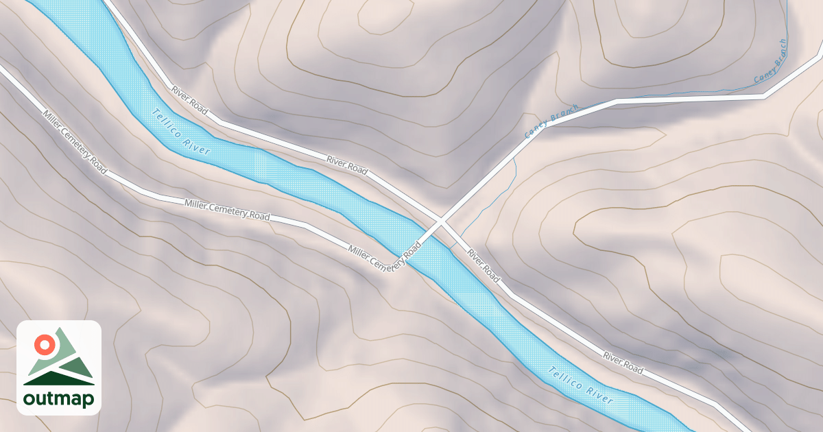 Map of WILDCAT CREEK