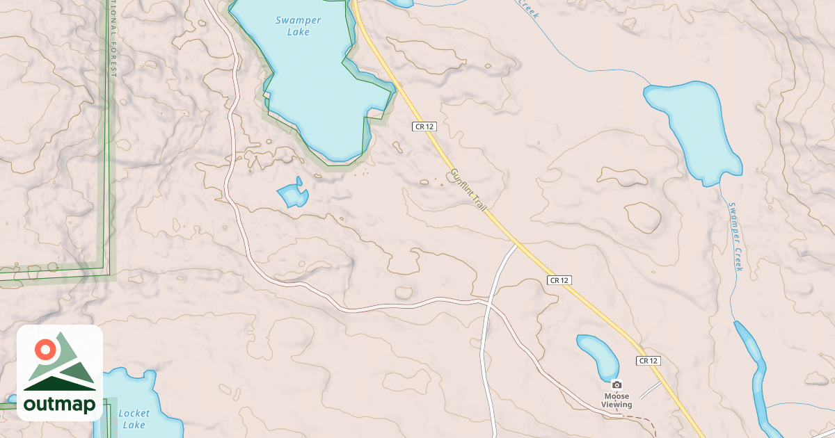 Map of Gunflint Trails Snowmobile