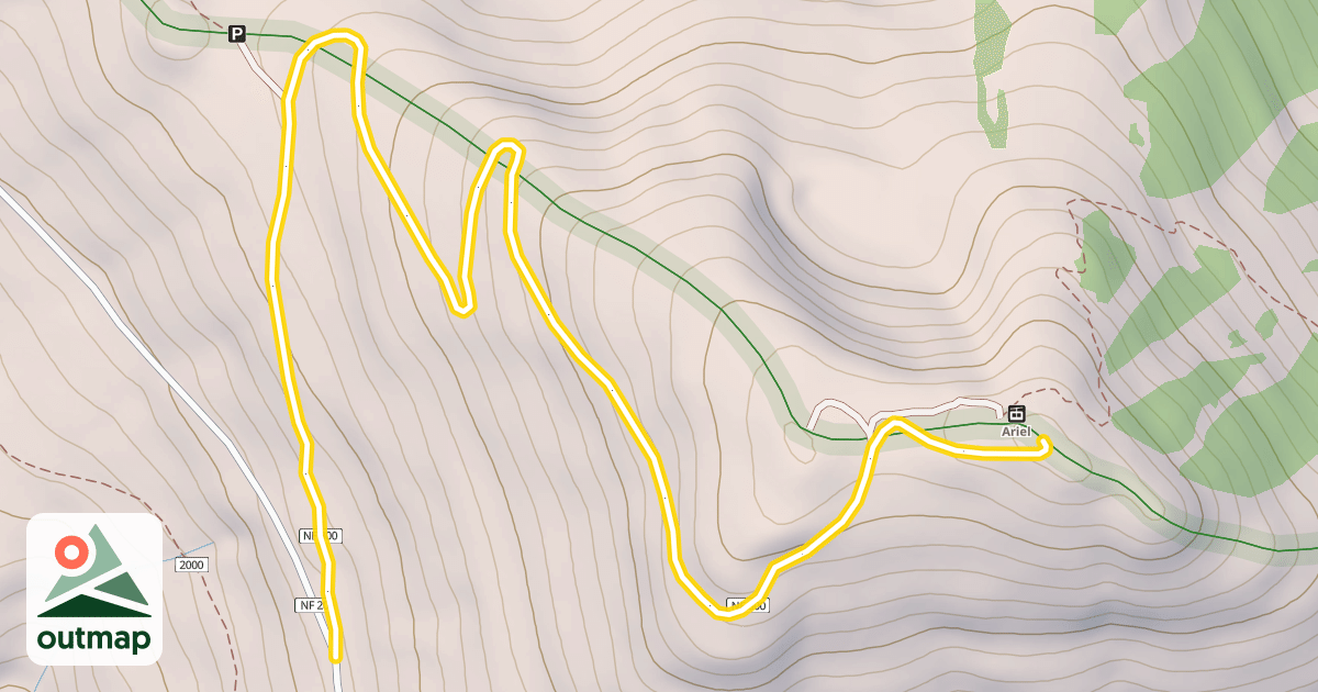 Map of Forest Road 2000-300