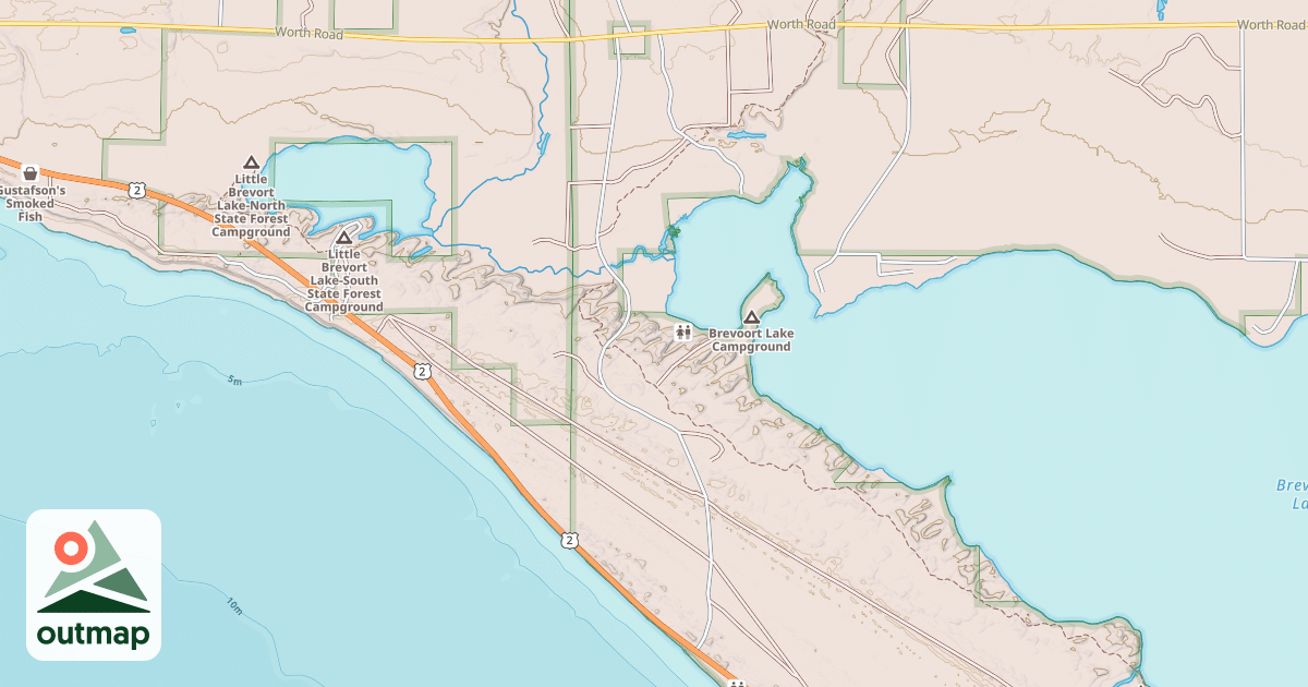 Map of BREVOORT CAMP