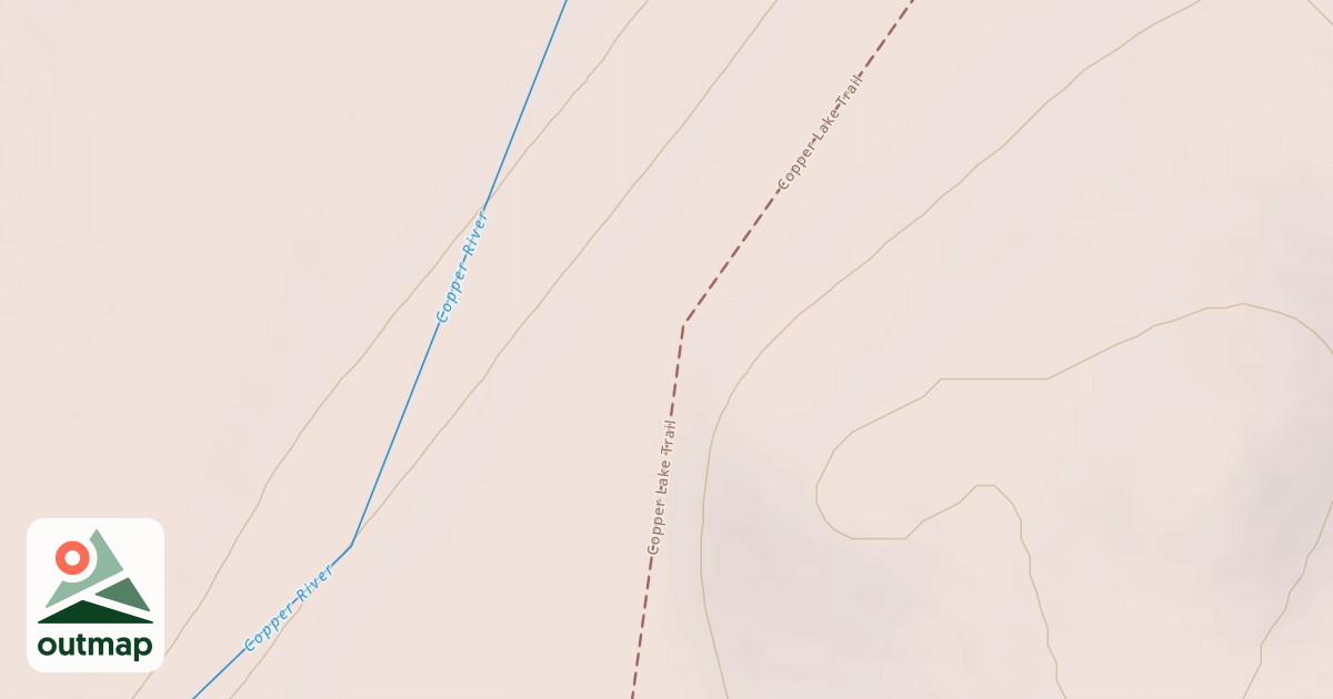 Map of Copper Lake Trail