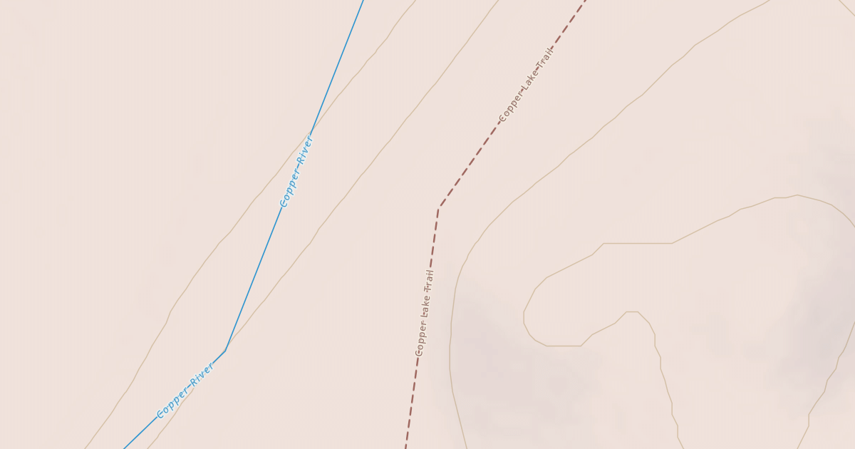 Map preview of Copper Lake Trail