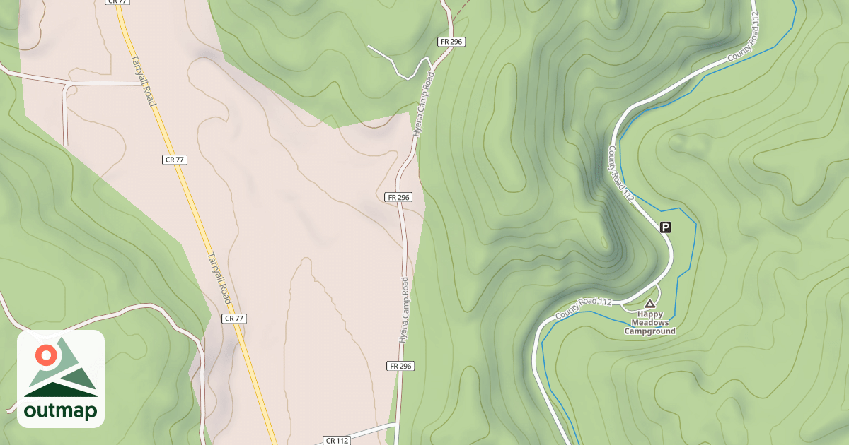 Map of HYENA CAMP