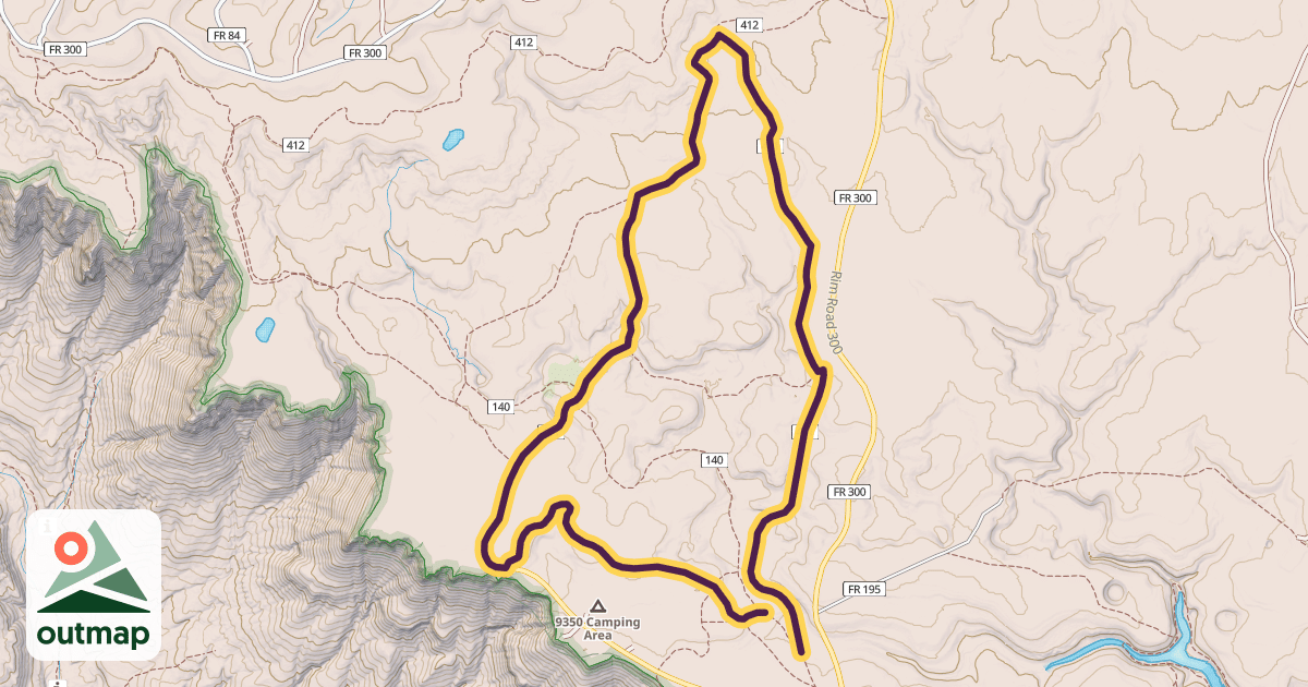 Map of Aspen Trail 411