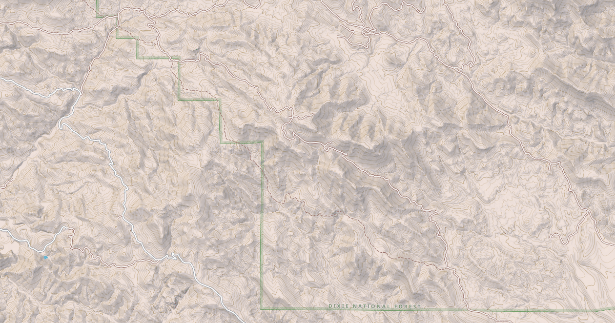 Map preview of Bull Valley  Mtn Atv Trail