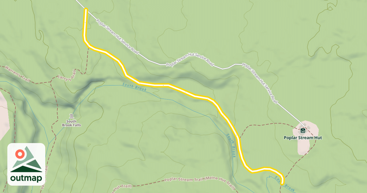Map of Poplar Stream Trail