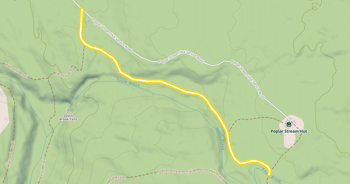 Map preview of Poplar Stream Trail