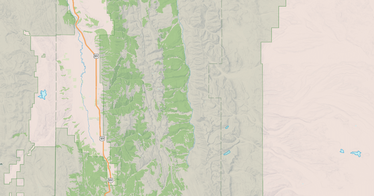 Map preview of Greys River Snowmobile Trail