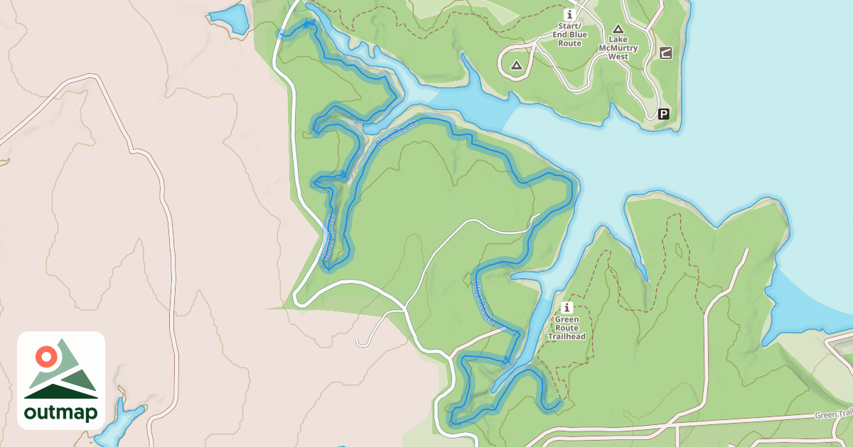 Map of Blue Route