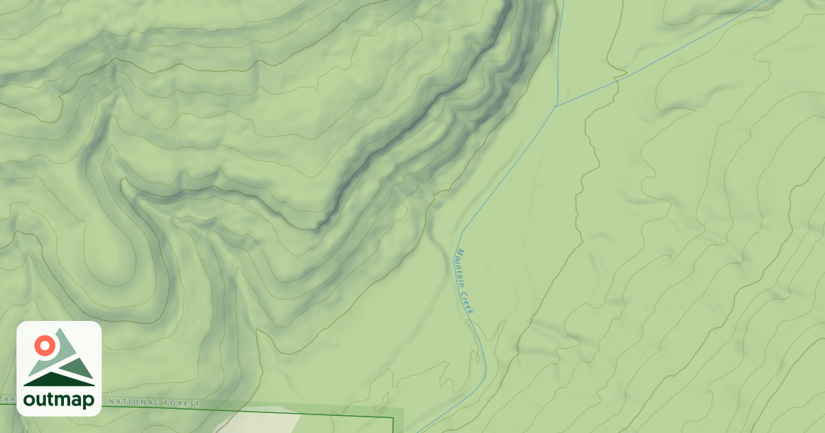 Map of MOUNTAIN CREEK