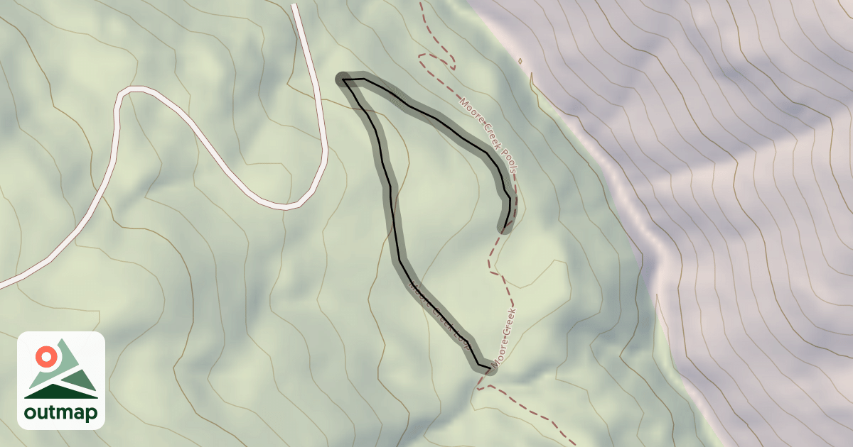 Map of Moore Creek Loop
