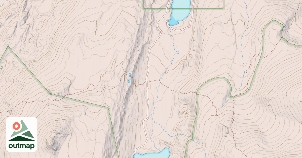 Map of CROSS CREEK LAKES