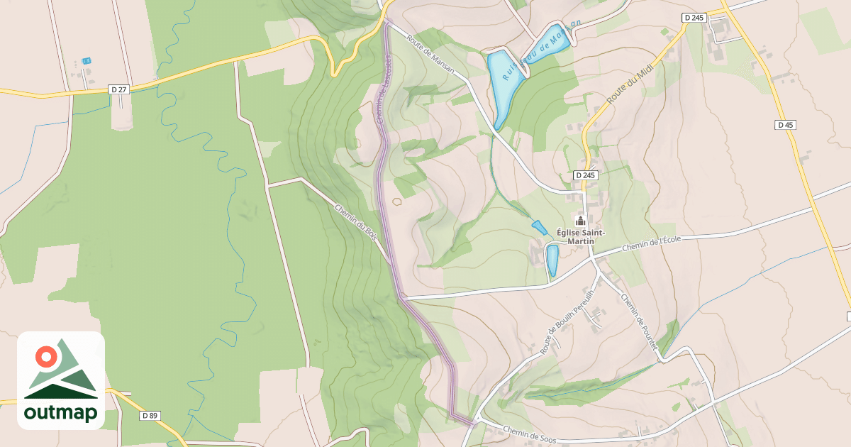 Map of Chemin de Lascostes