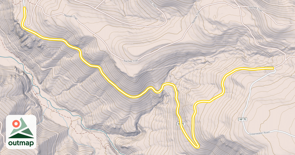 Map of Greenwater Road
