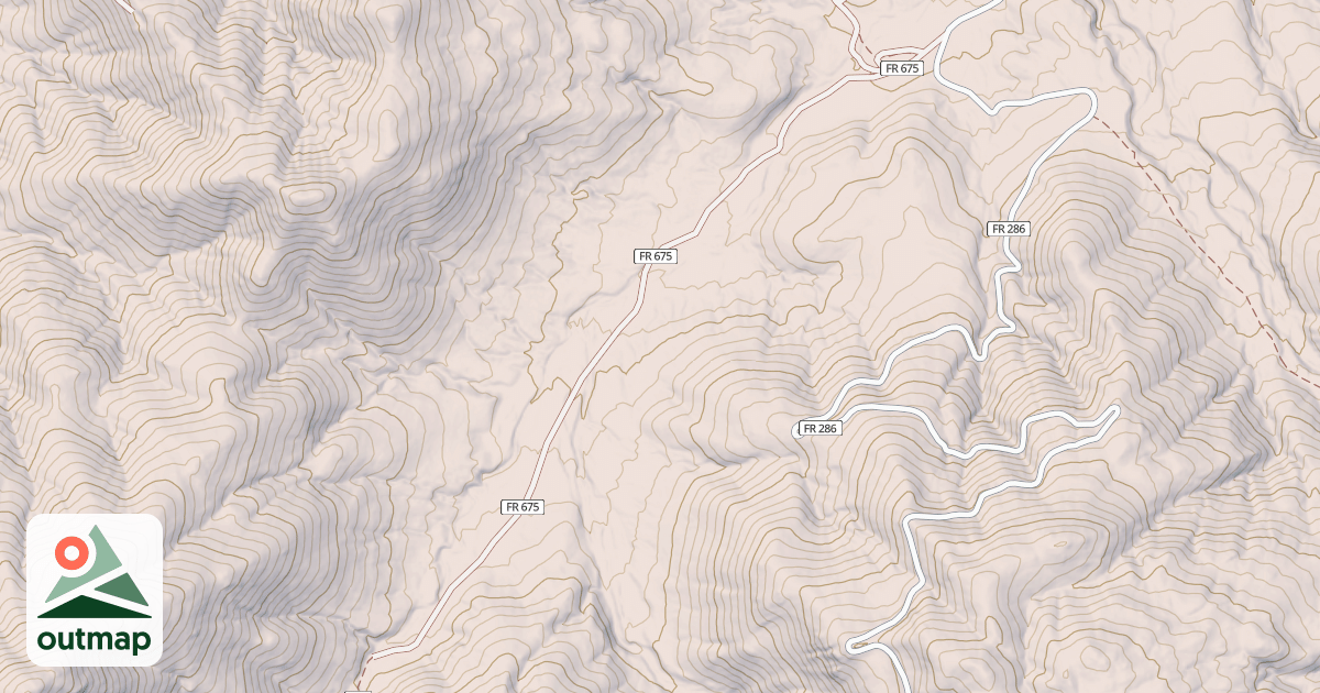 Map of BELLOWS CANYON
