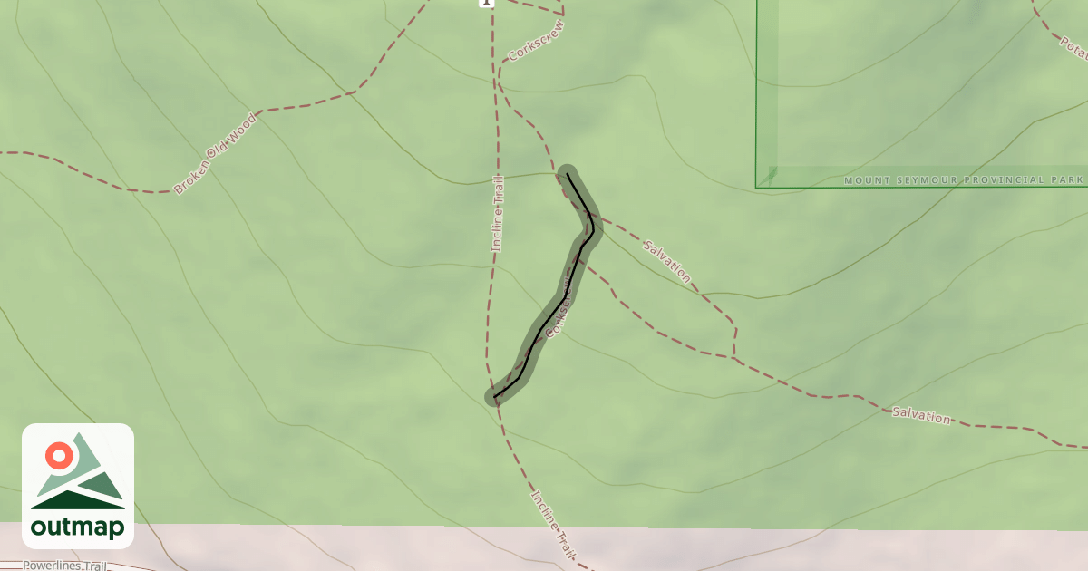 Map of Corkscrew