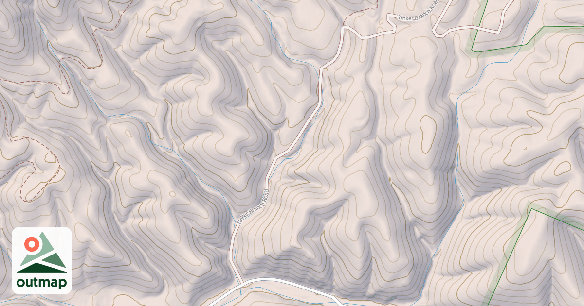 Map of TINKER BRANCH