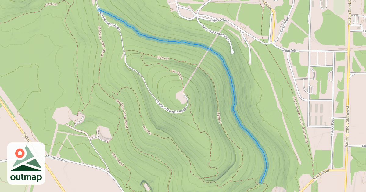 Map of Madkin Loop East