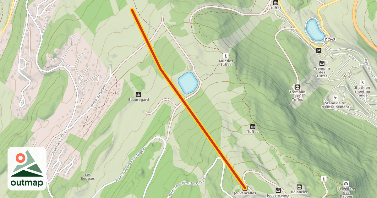 Map of Jouvencelles