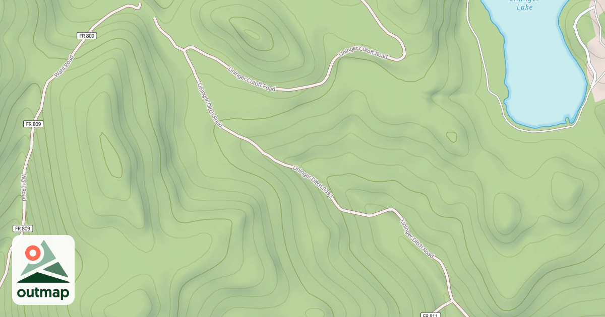 Map of LININGER DITCH